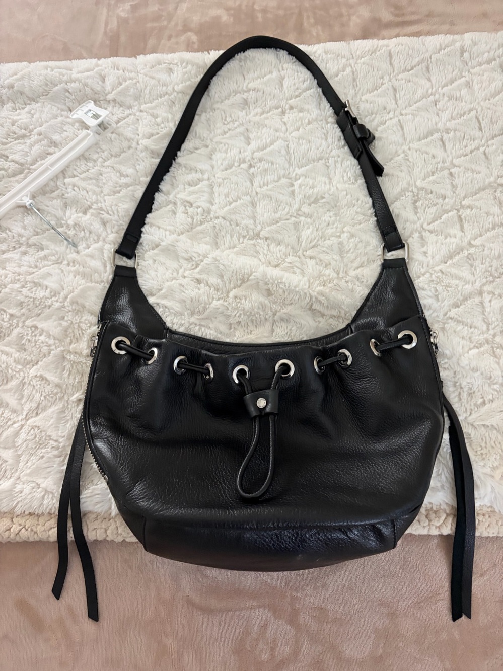 Aimee Kestenberg black leather Purse. $60